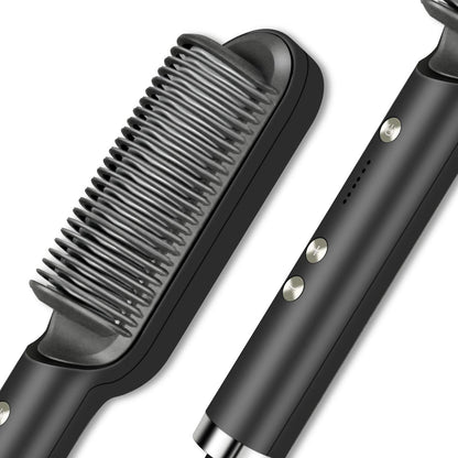 Cepillo Plancha Alisador con Pinza y 4 Temperaturas – Alisado Profesional para Todo Tipo de Cabello