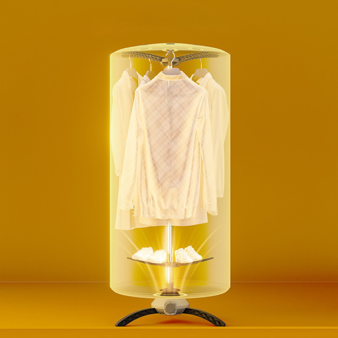 Secadora de Ropa Portátil Plegable 900W – Seca, Elimina Arrugas y Gérmenes en Casa