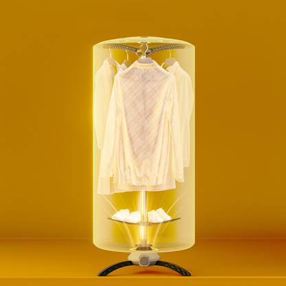 Secadora de Ropa Portátil Plegable 900W – Seca, Elimina Arrugas y Gérmenes en Casa
