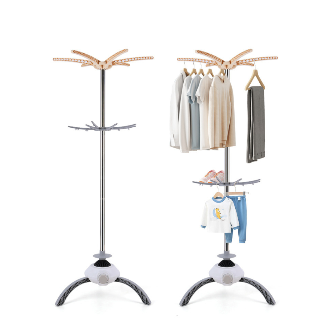 Secadora de Ropa Portátil Plegable 900W – Seca, Elimina Arrugas y Gérmenes en Casa
