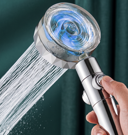 Cabezal de Ducha con Filtro Descalcificador y Efecto Hélice – Más Presión, Agua Más Pura