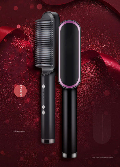 Cepillo Plancha Alisador con Pinza y 4 Temperaturas – Alisado Profesional para Todo Tipo de Cabello