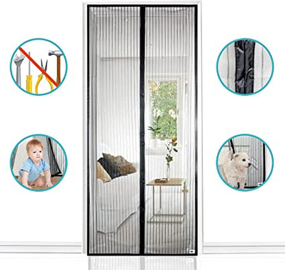 Cortina Mosquitera Magnética para Puertas – Adiós a los Mosquitos, Hola a la Brisa